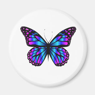 Imã íman de borboleta de cor vibrante