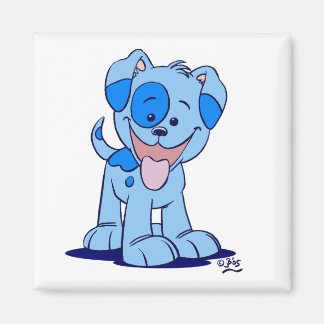 Imã Íman de cachorrinho azul