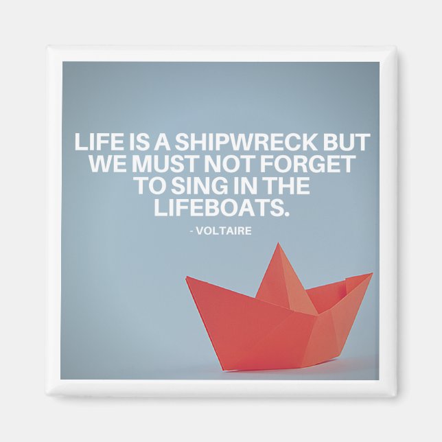 Imã Íman de citação motivacional e inspiracional (Frente)