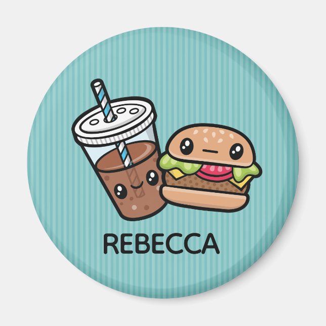 Imã Íman de Comida de Lixo (Frente)