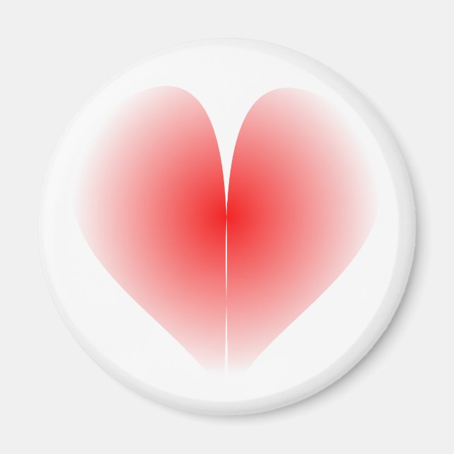 Imã Íman de coração vermelho (Frente)