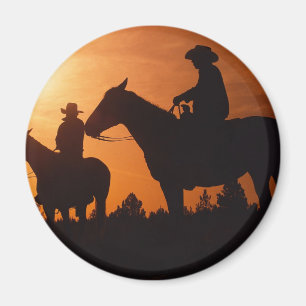 Imã íman de cowboys a cavalo