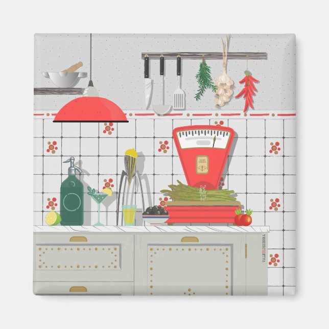 Imã Íman de cozinha italiano (Frente)