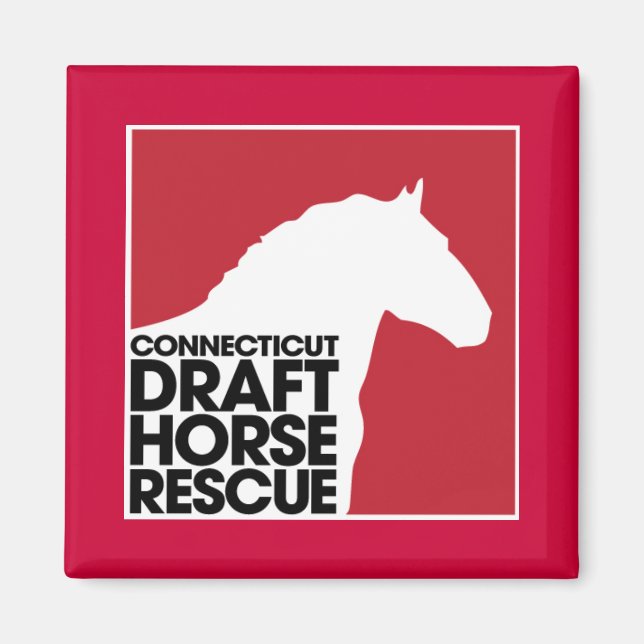Imã Íman de Emergência de Cavalo de Connecticut Draft (Frente)