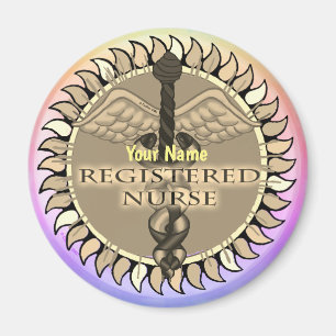 Imã Íman de Enfermeiro Registrado Caduceus