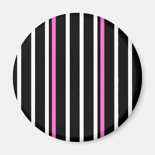 Imã Íman de faixa - preto/rosa (Frente)