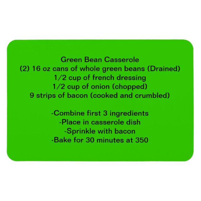 Ímã Íman de feijão verde (Horizontal)