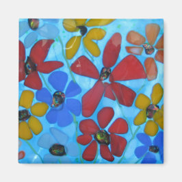 Imã íman de flores de fusão de vidro