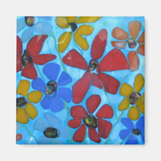 Imã íman de flores de fusão de vidro