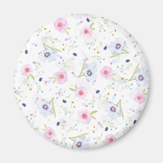 Imã íman de flores de primavera (Frente)