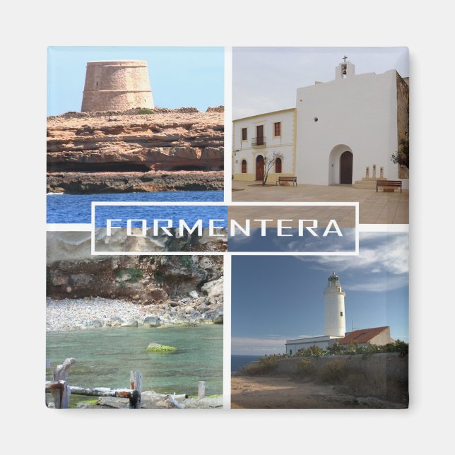Imã imán de Formentera en las Islas Baleares (Frente)