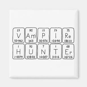 Imã Íman de frase mesa periódica do VampireHunter