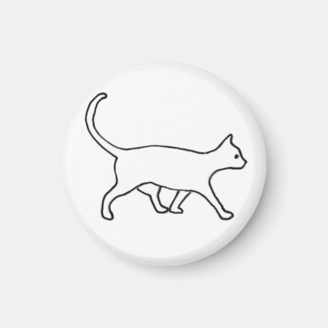 Imã íman de gato ambulante (Frente)