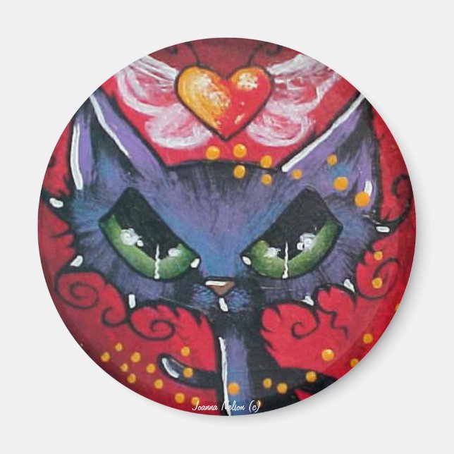 Imã Íman de gato cardíaco (Frente)
