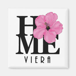 Imã Íman de Hibisco Rosa Viera HOME