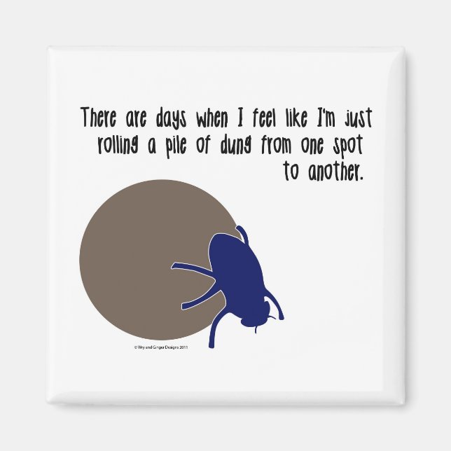 Imã Íman de insetos engraçado (Frente)