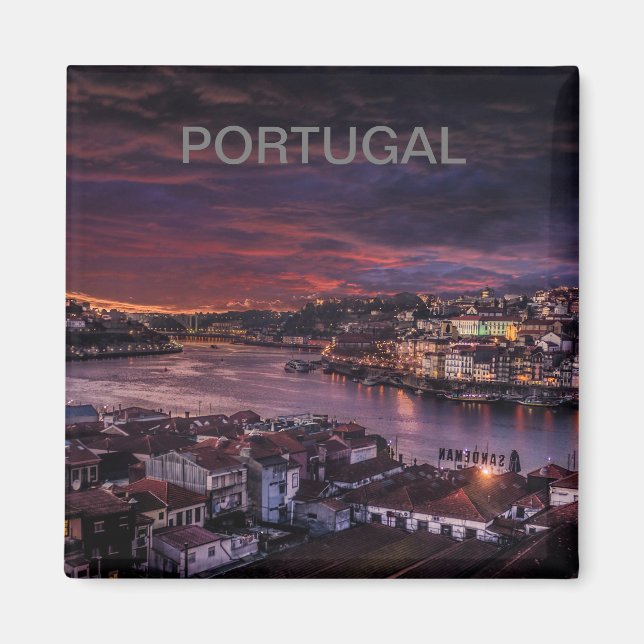 Imã imán de la ciudad de Porto en Portugal (Frente)