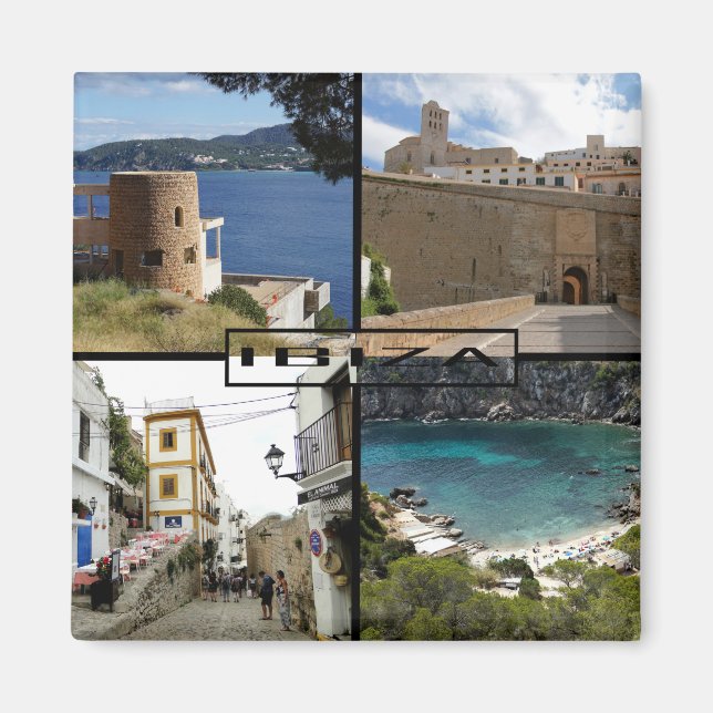 Imã imán de la isla de Ibiza en las Islas Baleares (Frente)