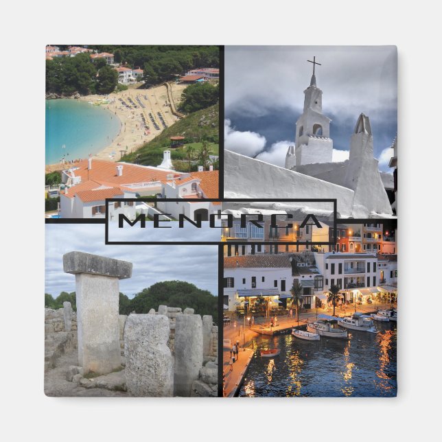 Imã imán de la isla de Menorca - Minorca (Frente)