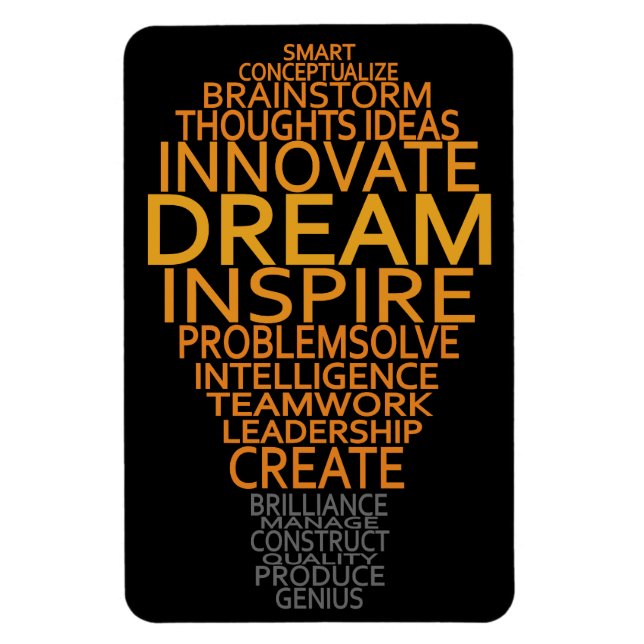 Ímã Íman de lâmpada inspiracional (Vertical)