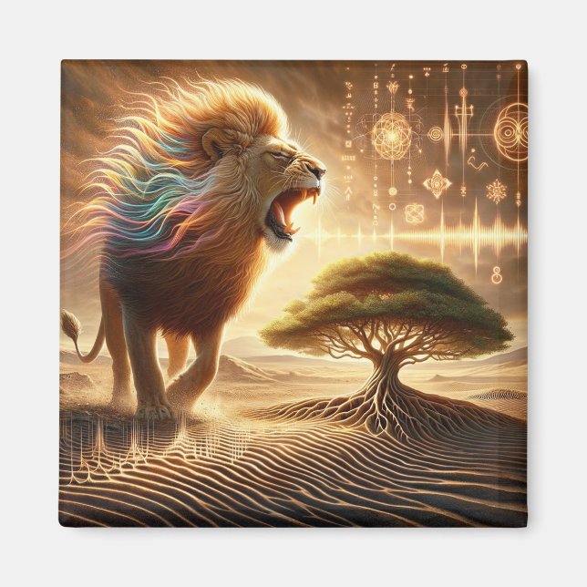 Imã Íman de Leão Cantante (Frente)