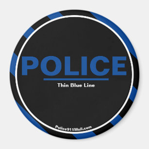 Imã Íman de linha azul fina da POLÍCIA