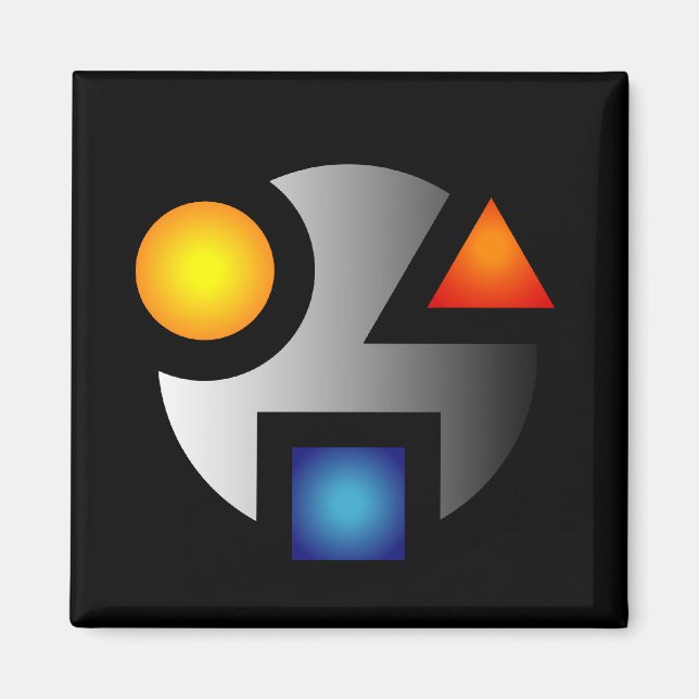 Imã Íman de logotipo criptográfico MI (Frente)