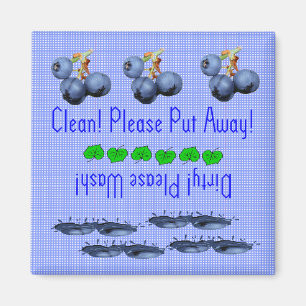 Imã Íman de louça de mirtilos