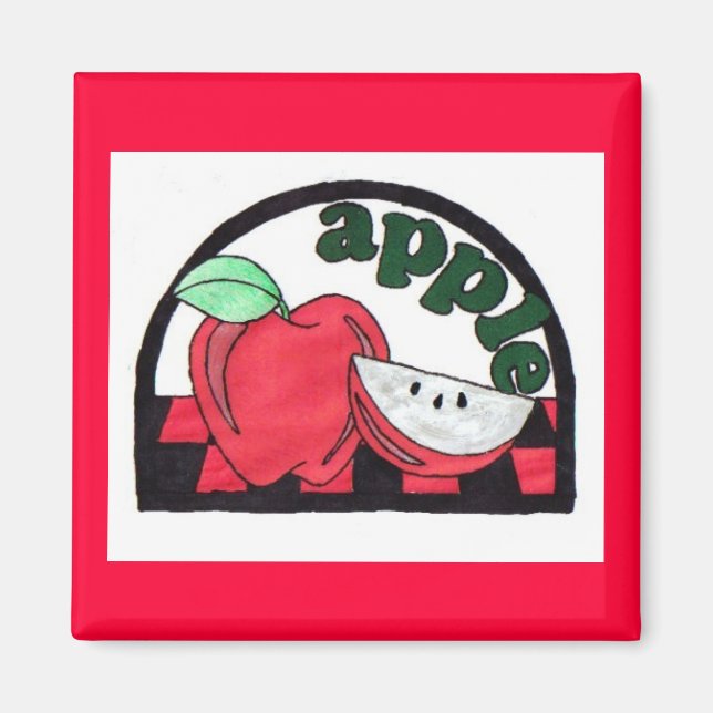 Imã Íman de maçã (Frente)