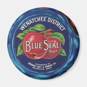 Imã íman de maçãs de foca azul