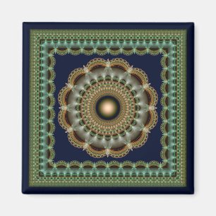 Imã Íman de mandala fractal elegante