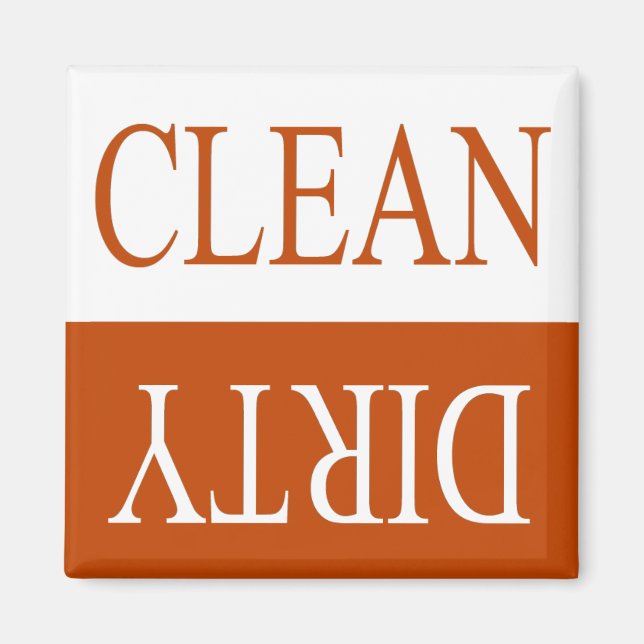 Imã Íman de máquina de lavar louça de laranja limpo (Frente)