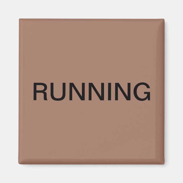 Imã Íman de máquina de lavar louça mocha correndo (Frente)