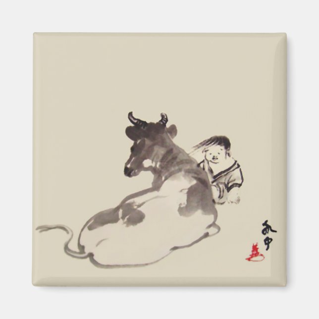 Imã Íman de meditação Zen (Frente)