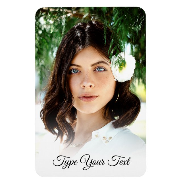 Ímã Íman de memória do frigorífico de texto personaliz (Vertical)