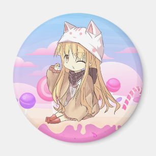 Imã Íman de menina Kawaii
