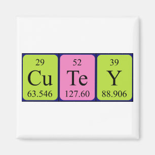 Imã Íman de mesa periódica de cutey
