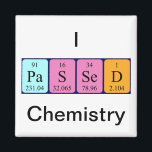 Imã Íman de mesa periódica de química aprovada<br><div class="desc">Passado como Pa S Se D (Protactinium Sulfur Selenium Deuterium) num ímã para o cientista em você.</div>