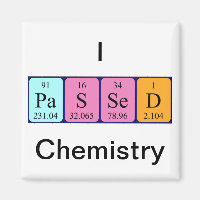 Íman de mesa periódica de química aprovada