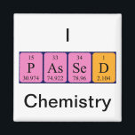 Imã Íman de mesa periódica de química aprovada<br><div class="desc">Passado como P As Se D (Phosphorus Arsenic Selenium Deuterium) num ímã para o cientista em você.</div>