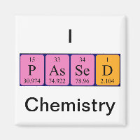 Íman de mesa periódica de química aprovada