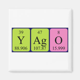 Imã Íman de mesa periódica de Yago