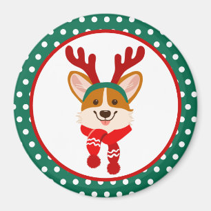 Imã Íman de Natal de Cachorro Corgi