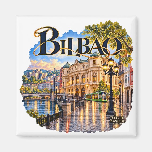 Imã Imán de nevera Bilbao (Frente)