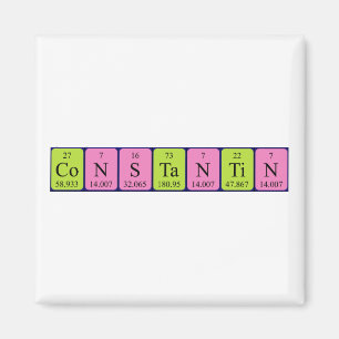 Imã Íman de nome de mesa periódica de Constantin