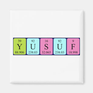 Imã Íman de nome de mesa periódica do Yusuf