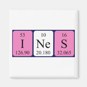 Imã Íman de nome de mesa periódica Ines