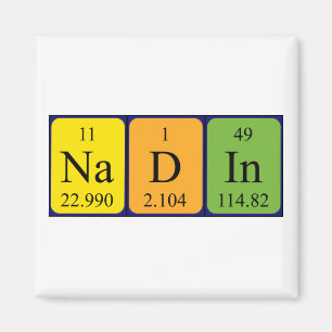 Imã Íman de nome de mesa periódica Nadin