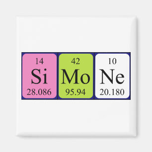 Imã Íman de nome de mesa periódica Simone