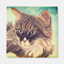 Imã Íman de nuvem Fluffy Cat